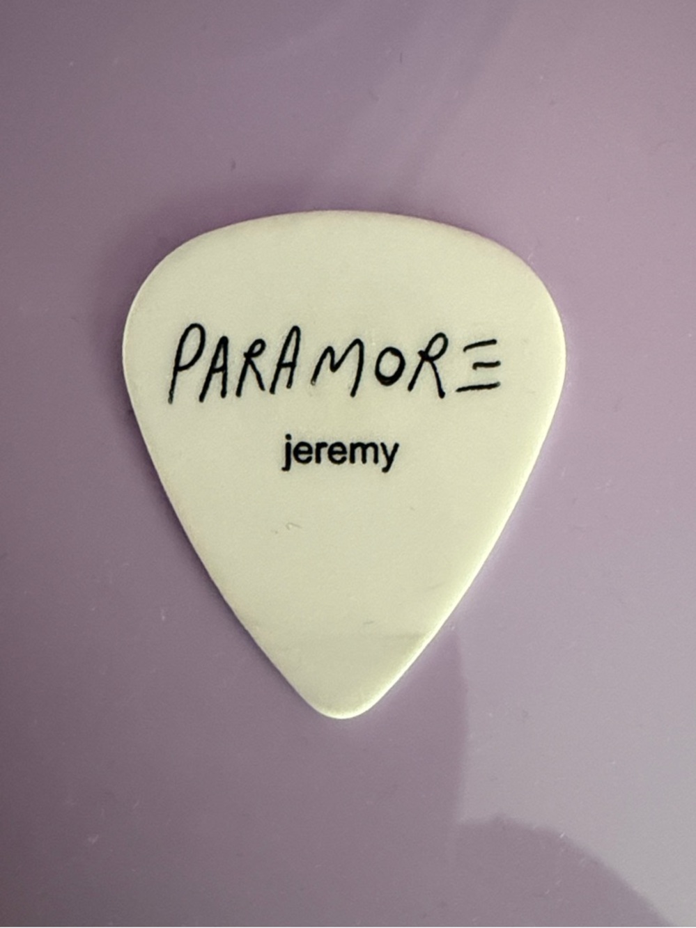 Paramore Jeremy Davis Guitar Pick
